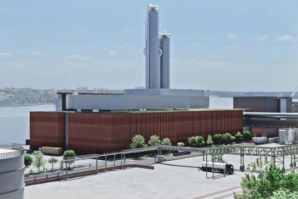 View of the BECCS plant